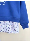Gömlek Detaylı Sweatshirt ve İspanyol Paça Tayt