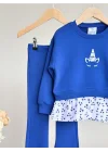 Gömlek Detaylı Sweatshirt ve İspanyol Paça Tayt