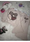 Leopar Desenli Kalpli Eşofman Takımı