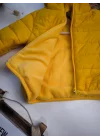 Su Geçirmez Polar Astar Sarı Çocuk Montu