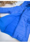 Su Tutmayan Polar Astar Mikrofiber Dolgulu Lüks Mavi Çocuk Mont