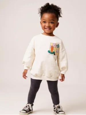 Taytlı Takım - Sweatshirt-Tayt Kız Çocuk Takım