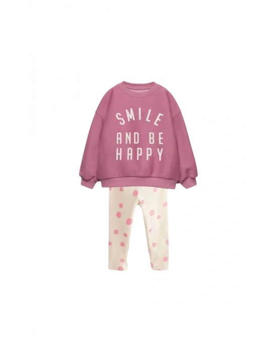 Laciel Paris Smile Baskılı Taytlı Takım