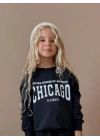 Chicago Yazı Detaylı Unisex Eşofman Takımı - Alt Üst Takım