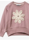 Çiçek Desenli Sweatshirt