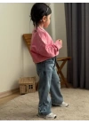 Taş Yıkamalı Kız Yıldız Takım - Sweatshirt-Jean Pantalon