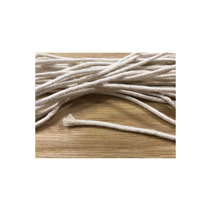 %100 Pamuk Dolgu Mum Fitili (mum Ipi) - Orta Boy - 10 Metre