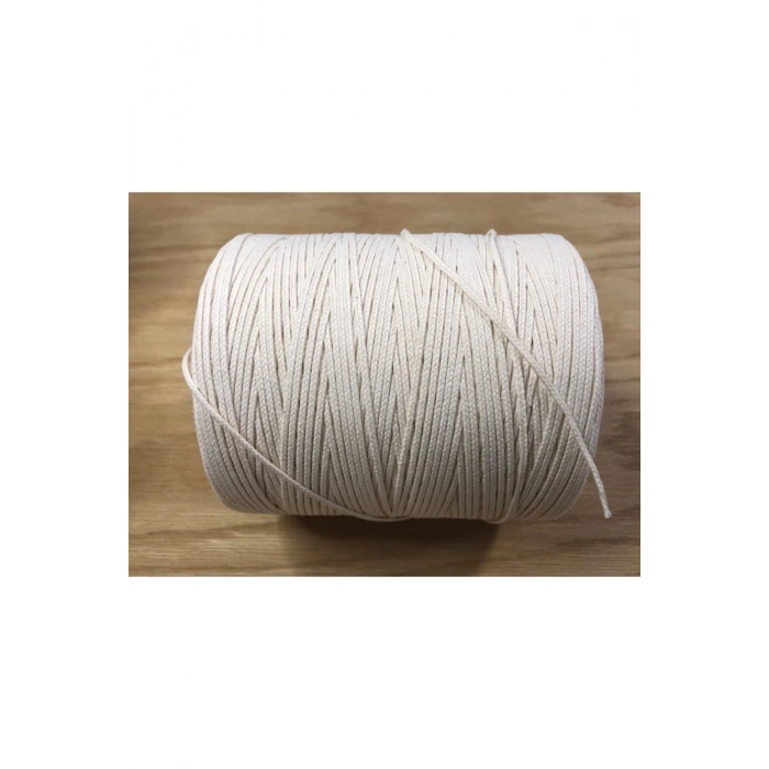 %100 Pamuk Örgü Mum Fitili (mum Ipi) 20 Numara - 10 Metre