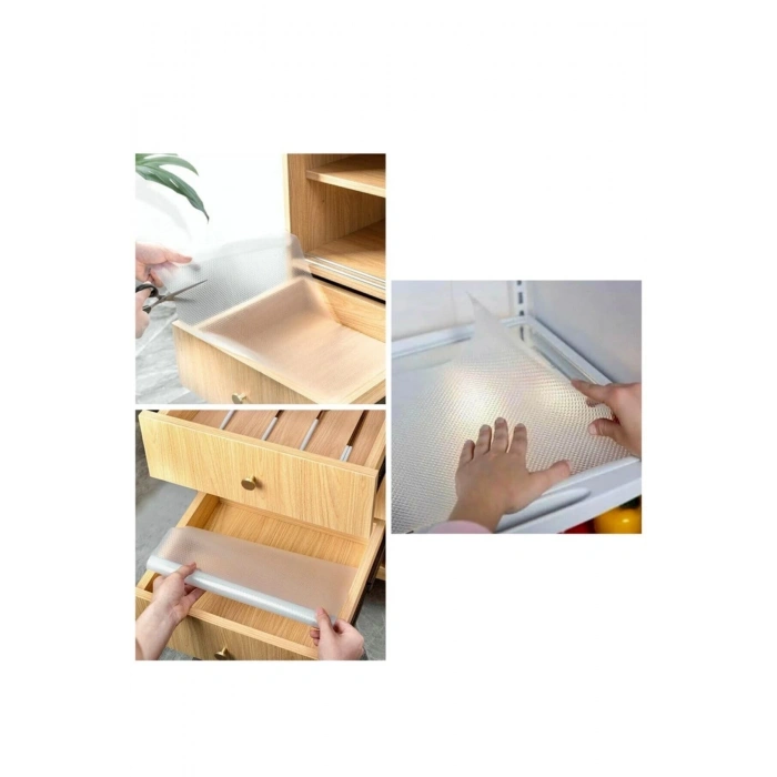 10 Metre Şeffaf Kaydırmaz Raf Dolap Ve Çekmece Örtüsü