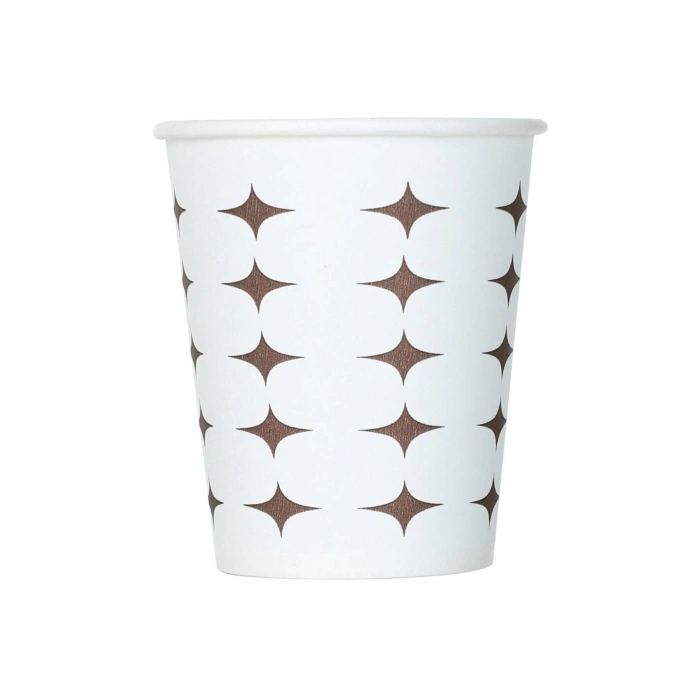 100 Adet Karton Bardak 6.5 Oz Sızdırmaz ( Çay Su Kahve Bardağı ) 175 Cc