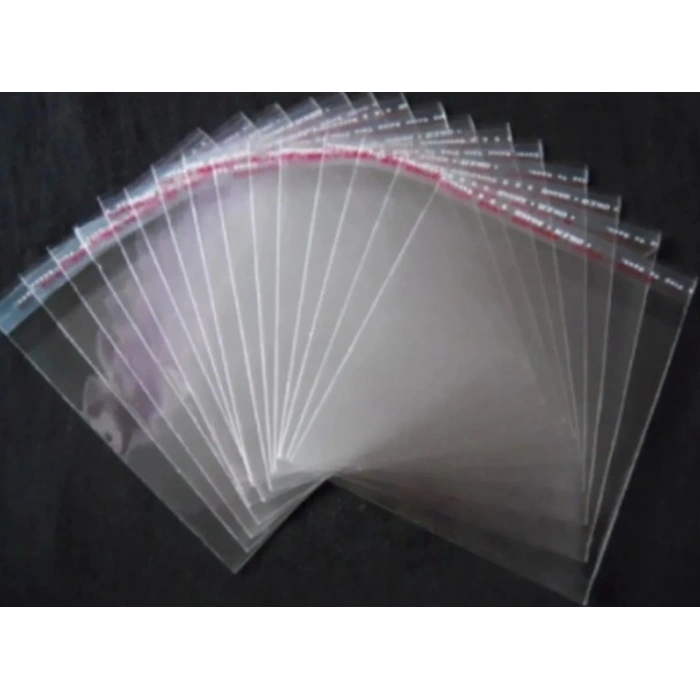 1000 ADET Bantlı Jelatin 8x15 Cm Yapışkanlı Poşet Naylon Torba