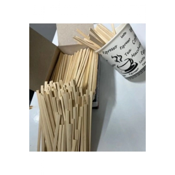 1000 Adet Tahta Ahşap Karıştırıcı Çay Kahve Kaşığı Kaşık Karıştırma Çubuğu