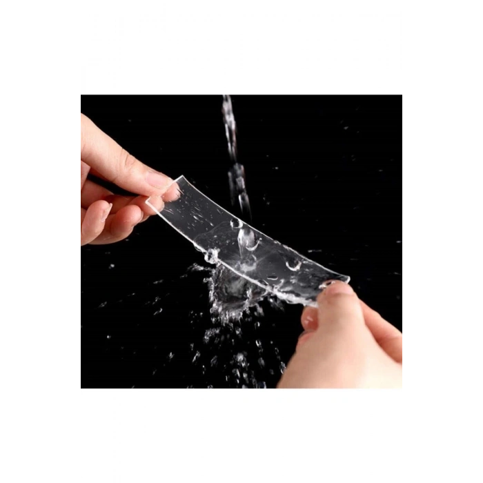 10mm/5m Silikonlu Çift Taraflı Şeffaf Bant Süper Güçlü Montaj Bandı Vhb Bant