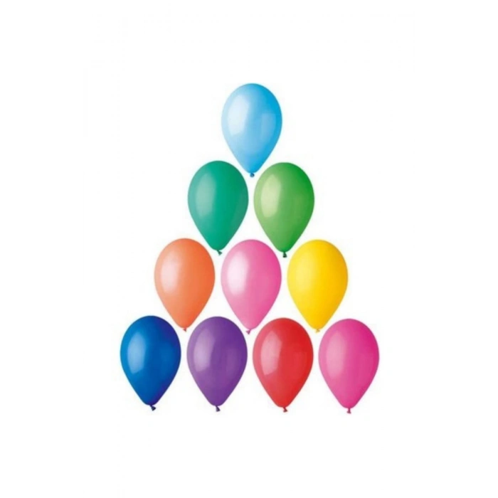14-a Karışık Renk 10 Balon 100lü Paket