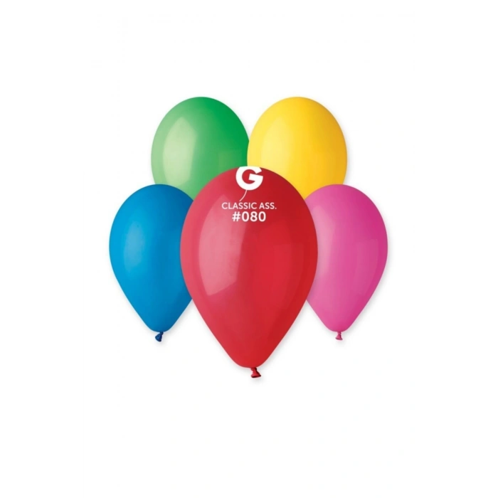 14-a Karışık Renk 10 Balon 100lü Paket