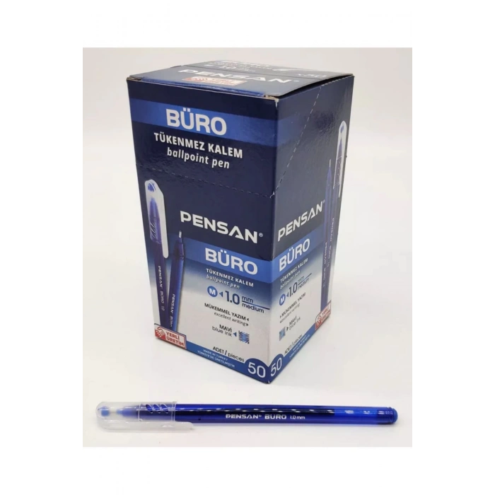 20 Adet Pensan 2270 Büro 1.0 mm Mavi Tükenmez Kalem BallPoint