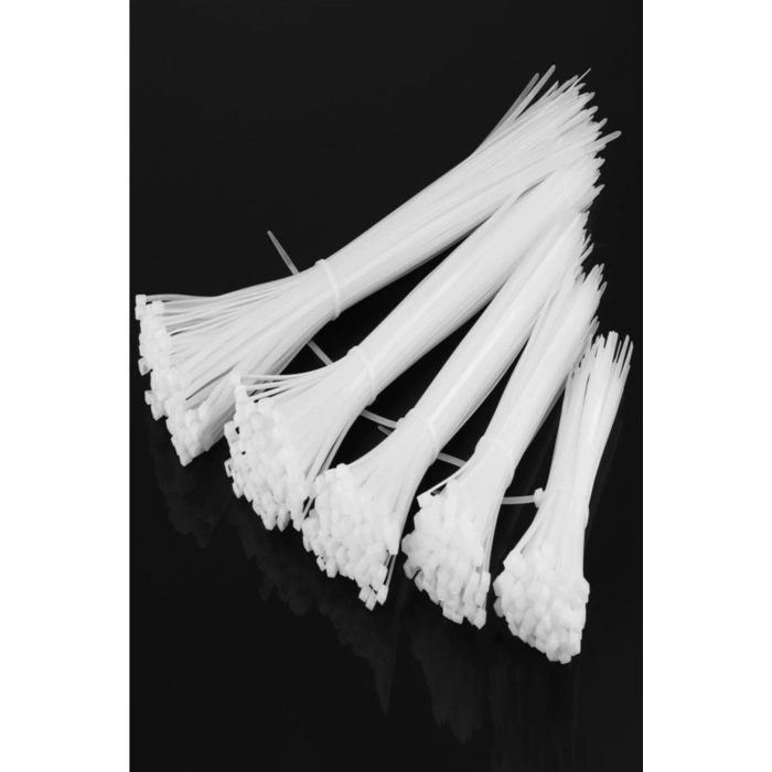 2,5*150 Kablo Bağı Beyaz - Cırt Kelepçe - Klips (100 Adet)