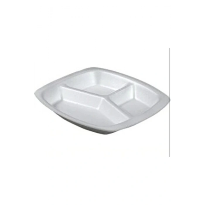 3 Gözlü Köpük Tabak Tabldot 200’lü