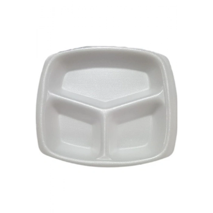 3 Gözlü Köpük Tabldot 3 Gözlü Köpük Tabak 50adet