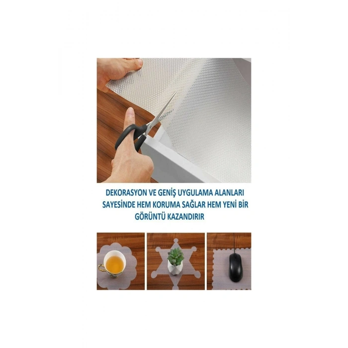 45 Cm X 1 Metre Kaymaz Dolap Içi Çekmece Raf Örtüsü Kaydırmaz Raf Örtüsü