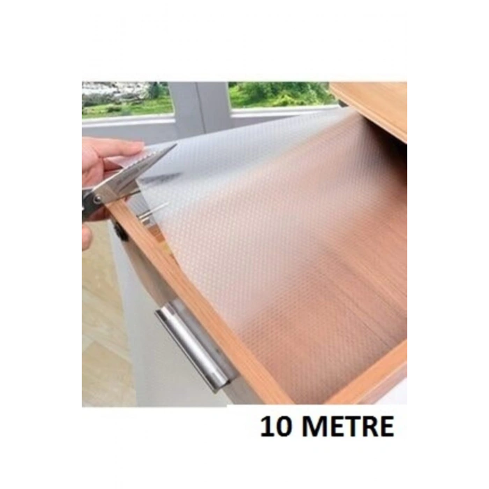 45cm X 10 m Şeffaf Kaydırmaz Raf Dolap Ve Çekmece Örtüsü Ve Maket Bıçağı