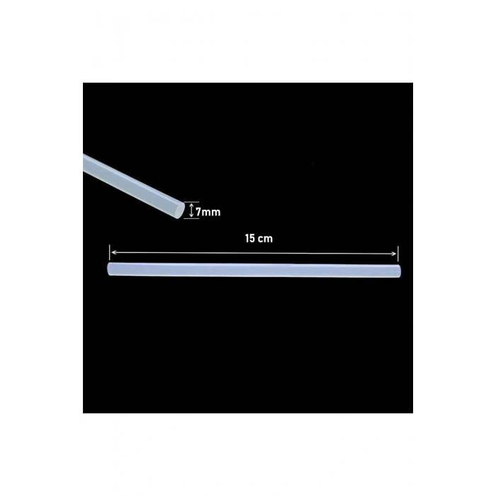 5 Adet 7mm 15cm Ince Mum Silikon Çubuk Silikon Mumu