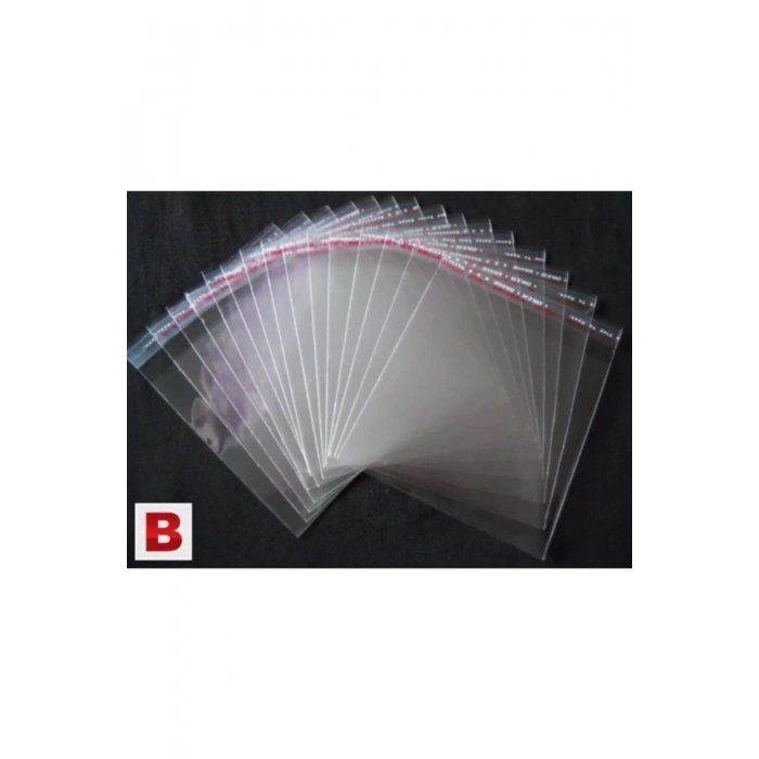 50 Adet 35x50 Opp Jelatin Bantlı Yapışkanlı Naylon Poşet