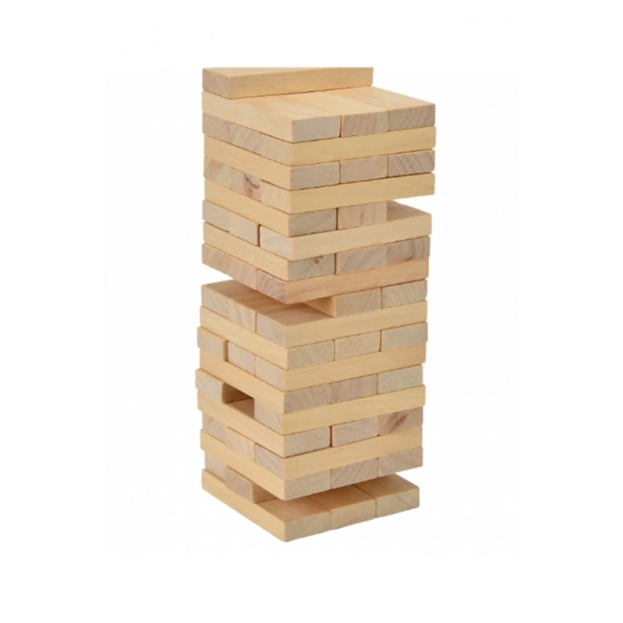 54 Parça Denge Oyunu Jenga Ahşap Büyük Boy 65852