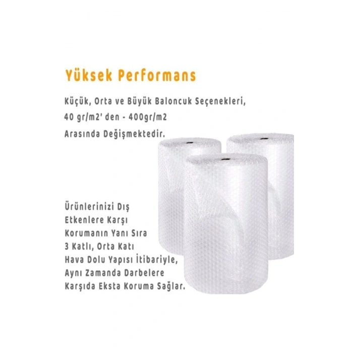 40gr. 3 Kat Orjinal 50cm X 50mt. Balonlu Naylon Pıtpıt