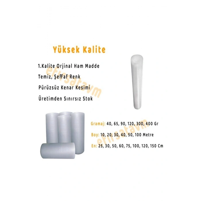 40 Gr. 50 Cmx50 M Balonlu Naylon Ambalaj Malzemesi