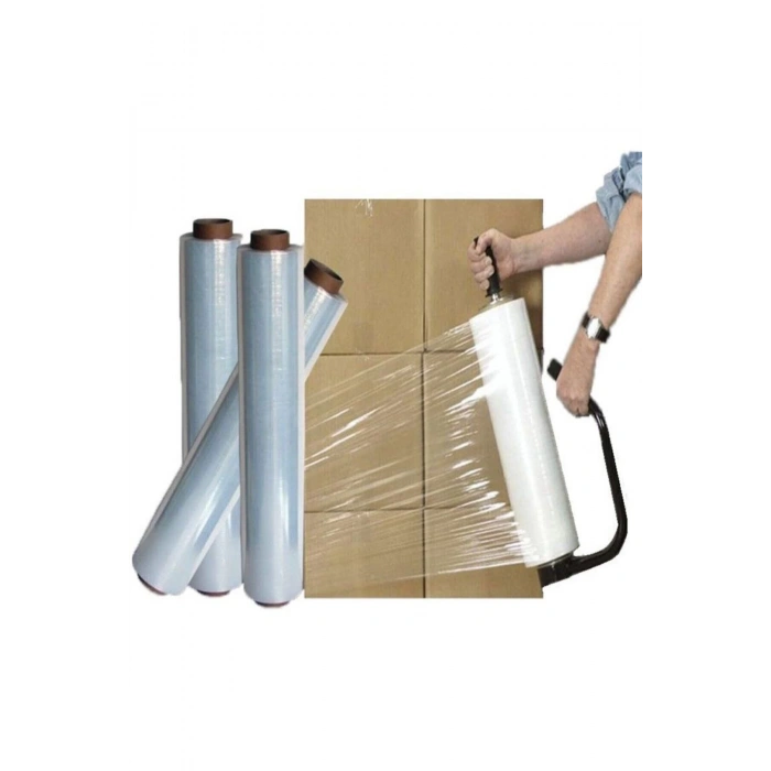 17 Mikron 50cmx200mt El Tipi Paketleme Ve Palet Streci