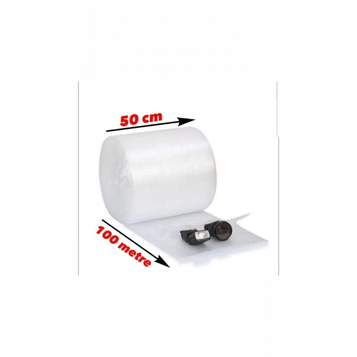 Balonlu Ambalaj Naylonu 50 Cm X 100 Metre Patpat Havalı Naylon Koli Bandı