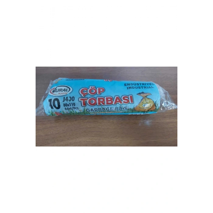 Vural J400 Siyah Çöp Poşeti 80x110 Rulo Çöp Poşeti 400 gr