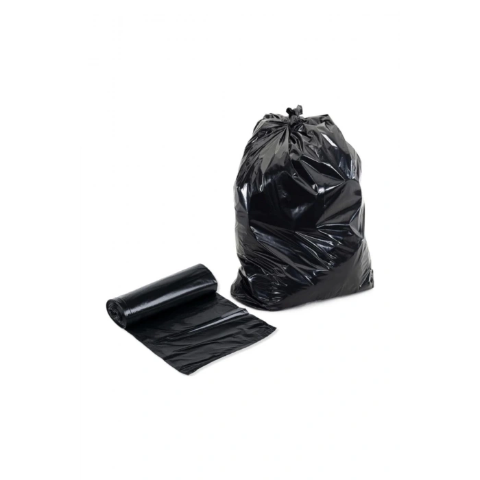 Vural J400 Siyah Çöp Poşeti 80x110 Rulo Çöp Poşeti 400 gr