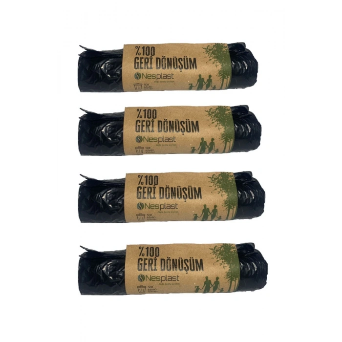 Violet Endüstriyel Jumbo Çöp Poşeti 400gr Siyah 80*110 5 Rulo 10 Lu Tplam 50 Ad