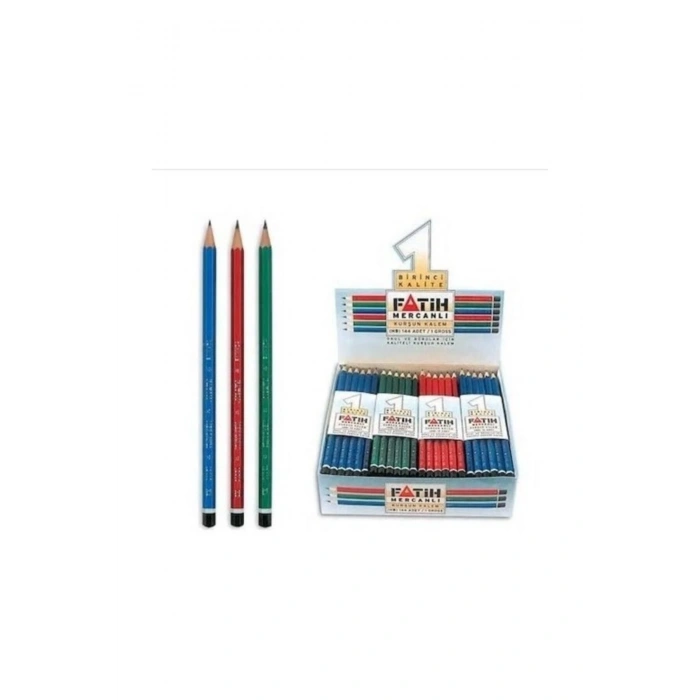 Mercanlı Kurşun Kalem 144 Adet (1 Paket, 12 Düzine)