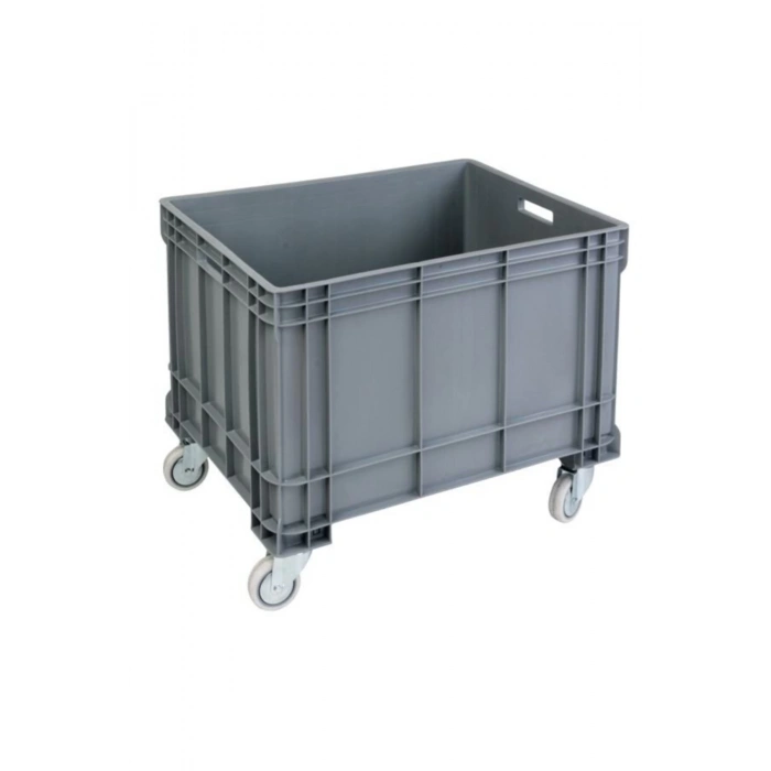 Tekerlekli Plastik Taşıma Kasası 70x50x45 Cm Çamaşır Sepeti 1.kalite Malzeme