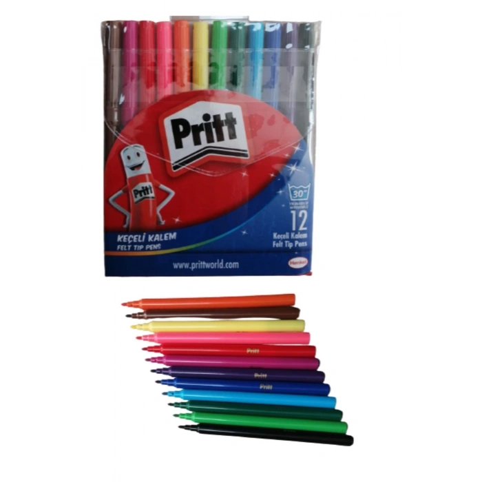 Keçeli Kalem 12 Renk 1 Paket