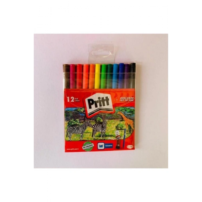 Yıkanabilir Keçeli Kalem 12li