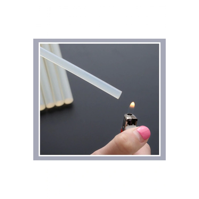 İnce Çubuk Silikon Mumu 30 Adet 7 mm 15 cm