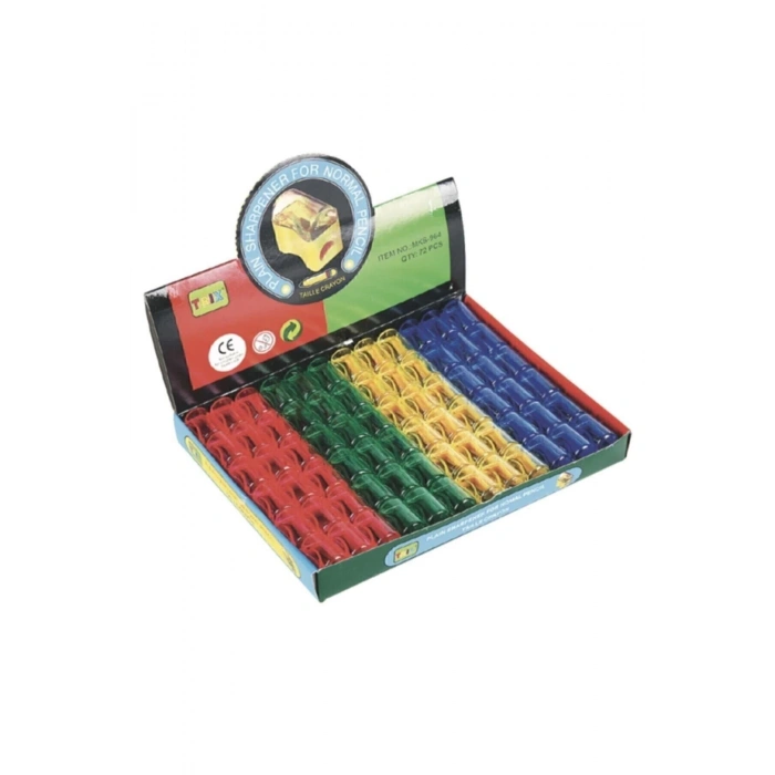 Kalemtraş Mini Hazneli 12 Adet