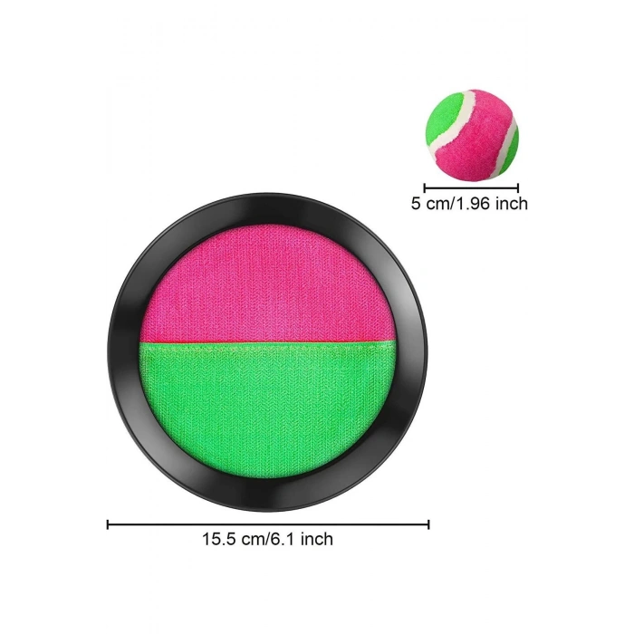 At Tut Oyun Seti Yapışkanlı  Eğlenceli Aktivite Oyunu Dış Mekan Oyuncağı 2 El Raketi 1 Top