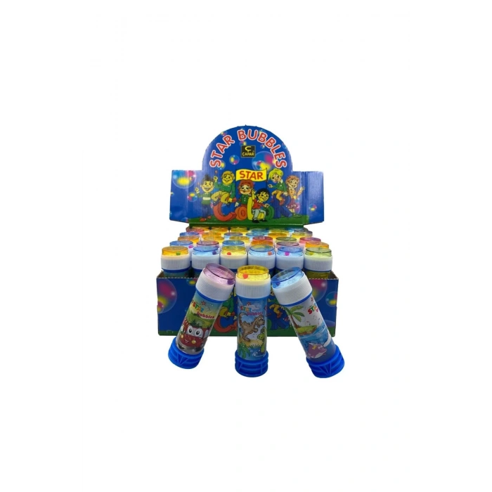 Star Üflemeli Köpük Baloncuk Sevimli Karakterler Oyuncak Köpük Balon Bubbles 8 Adet
