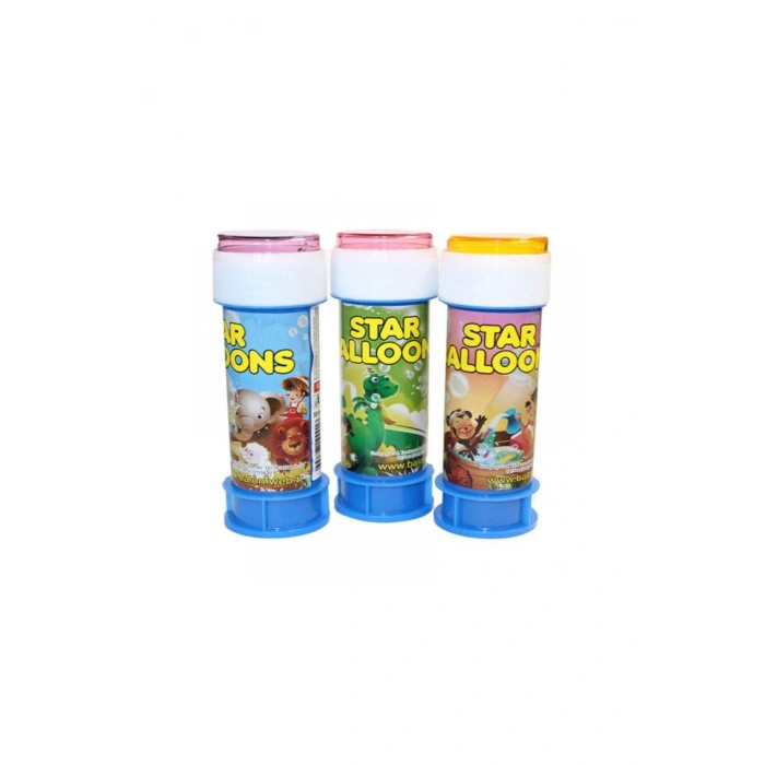 Star Üflemeli Köpük Baloncuk Sevimli Karakterler Oyuncak Köpük Balon Bubbles 8 Adet