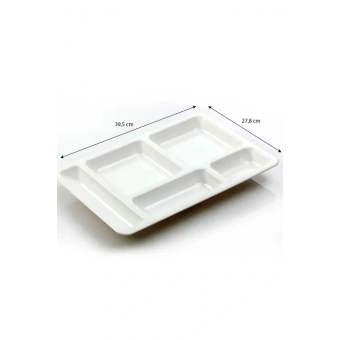 10 Adet 5 Gözlü Beyaz Tabldot Tabak, Tabilot, Tabildot,self servis