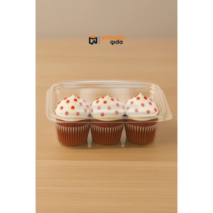 1000 gr Sızdırmaz Saklama Kap Tek Kullan At Ambalaj Tatlı Kuruyemiş Plastik Kapaklı Kase - 50 Adet