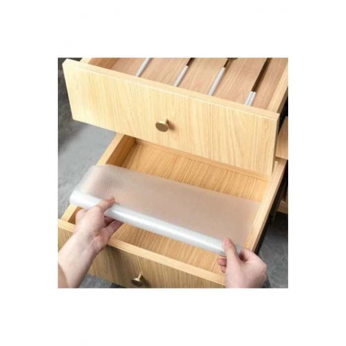 Eva Kaydırmaz Raf ve Dolap Örtüsü 45x10 Mt, dayanıklı ve şık koruma sağlar