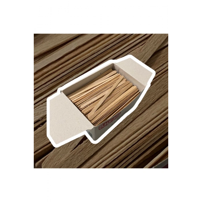 TAHTA KARIŞTIRICI 500 ADET (1 KUTU)- TAHTA ÇAY KAŞIĞI - TAHTA ÇUBUK - ÇAY KARIŞTIRICI