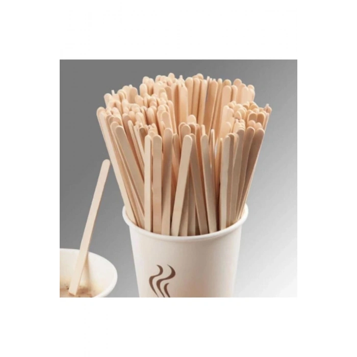 2000 Adet Hijyenik Çay Kahve Ahşap Karıştırma Çubuğu Çay Tahta Karıştırıcı