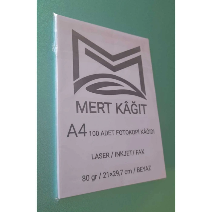 A4 100  lü Paket 1 Adet 80 Gr Beyaz Fotokopi Kağıdı